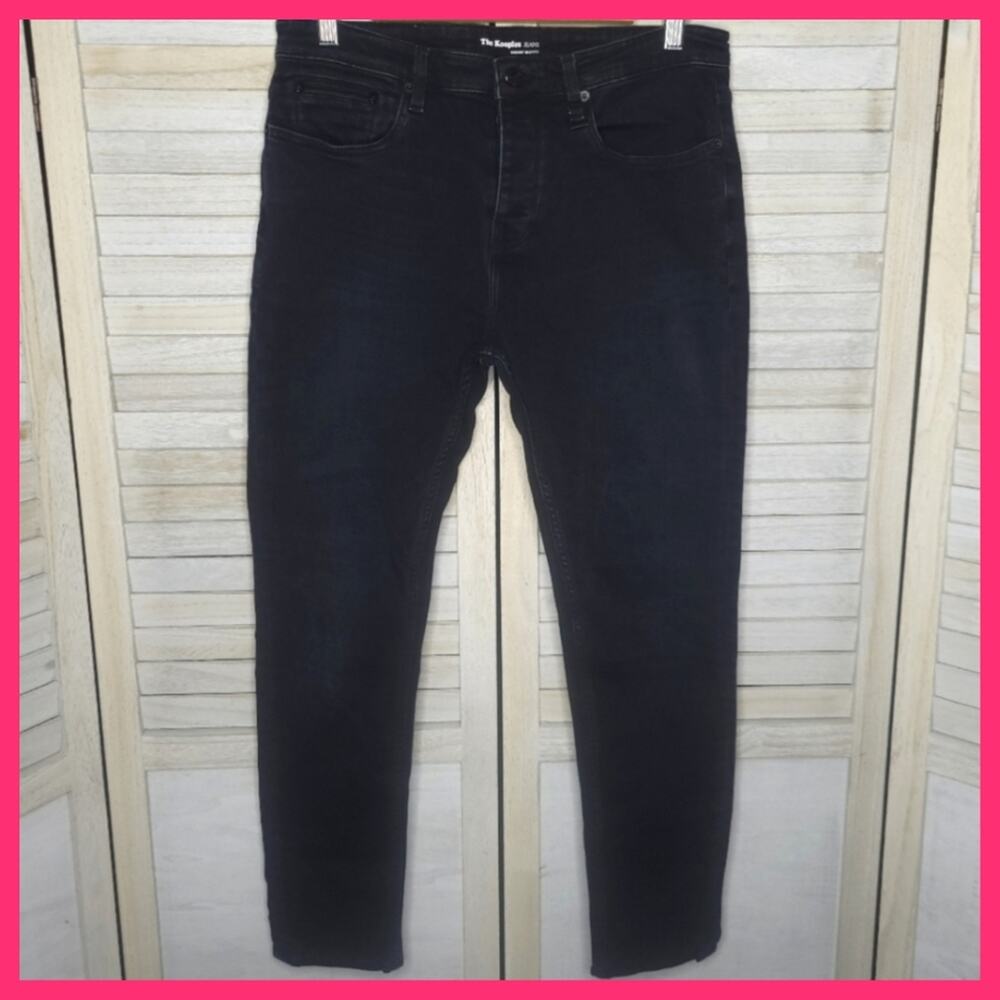 The Kooples Short Skinny Stretch Black Jeans 32 Womens Ankle